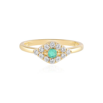 Anello in argento con Smeraldo Russo