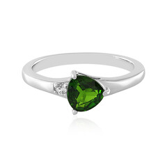 Anello in argento con Diopside Russo