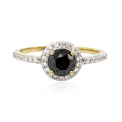 Anello in oro con Diamante Nero