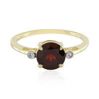 Anello in argento con Granato Mozambico