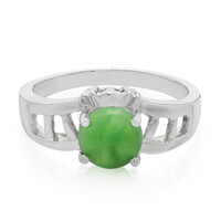 Anello in argento con Crisoprasio Imperiale