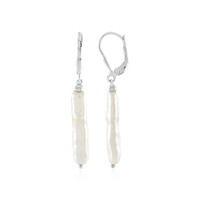 Orecchini in argento con Perla d'Acqua Dolce Bianca