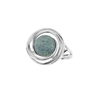 Anello in argento con Fuchsite (dagen)