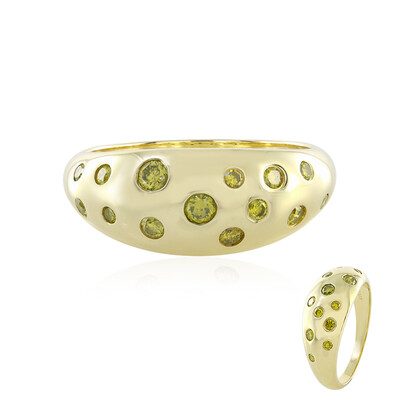 Anello in oro con Diamante Giallo I2 (de Melo)