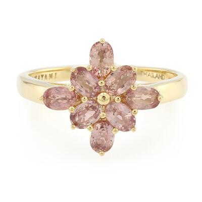 Anello in oro con Zaffiro Padparadscha (non riscaldato) (AMAYANI)