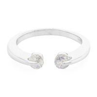 Anello in argento con Pietra di Luna Arcobaleno