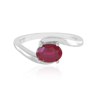Anello in argento con Rubino del Madagascar