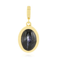 Ciondolo in argento con Diopside Stellato d'India
