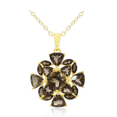 Collana in argento con Quarzo Fumè