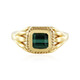 Anello in argento con Tormalina Verde di Benedito(Adela Silber)