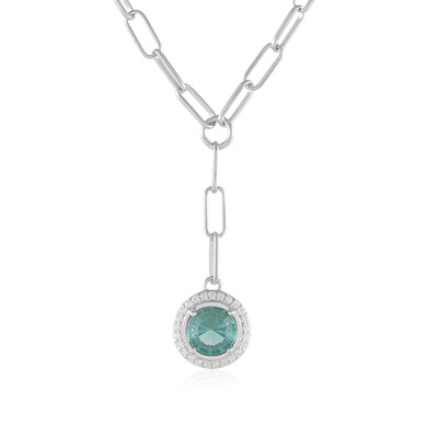 Collana in argento con Fluorite Verde