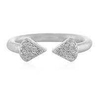 Anello in argento con Zaffiro Bianco