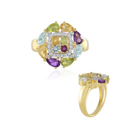 Anello in argento con Topazio Blu Cielo