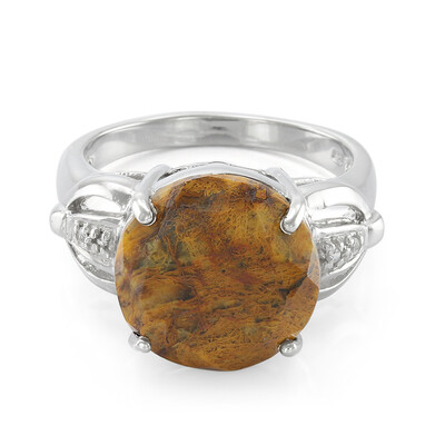 Anello in argento con Quarzo Dinosauro