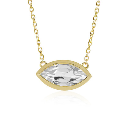 Collana in argento con Topazio Bianco