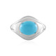 Anello in argento con Turchese Sleeping Beauty (Faszination Türkis)