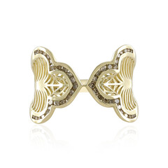 Anello in oro con Diamante Champagne I2 (Ornaments by de Melo)