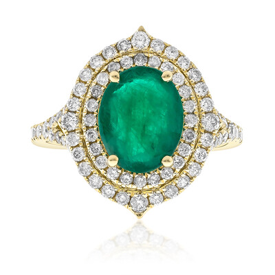 Anello in oro con Smeraldo Zambia (CIRARI)
