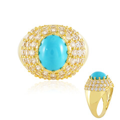 Anello in argento con Turchese Sleeping Beauty