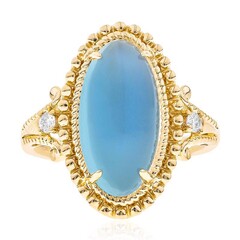 Anello in oro con Pietra di Luna Blu (CIRARI)
