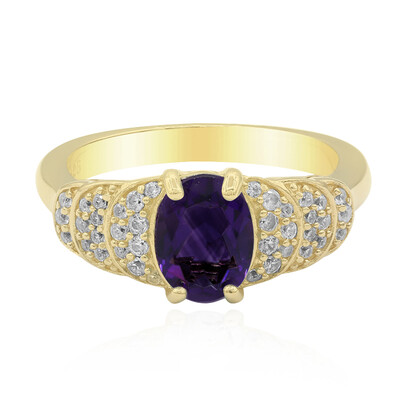 Anello in argento con Ametista Zambiana