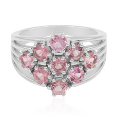 Anello in argento con Tormalina Rosa