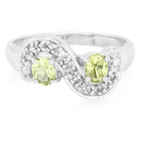 Anello in argento con Crisoberillo Brasiliano