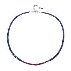 Collana in argento con Rubino Mozambico