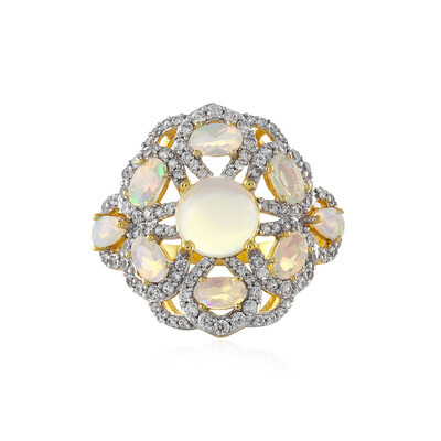 Anello in argento con Opale di Welo