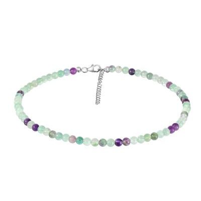 Collana in argento con Fluorite