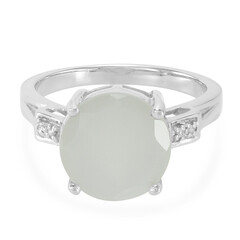 Anello in argento con Pietra di Luna Bianca