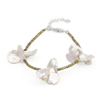 Bracciale in argento con Perla Keshi (TPC)
