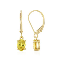 Orecchini in argento con Apatite Dorata