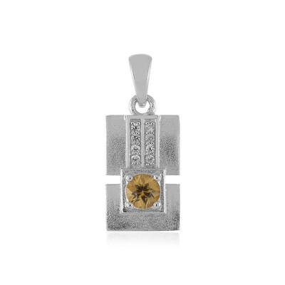 Ciondolo in argento con Zircone Giallo