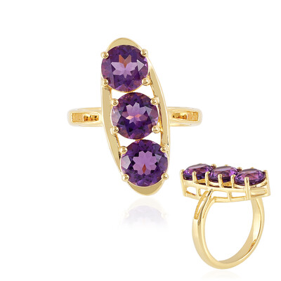 Anello in argento con Ametista Siberiana