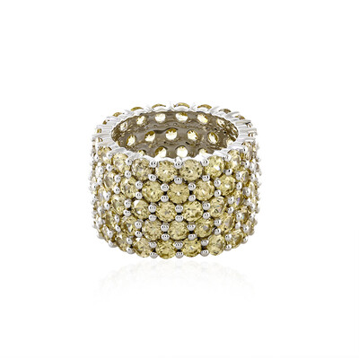 Anello in argento con Zircone Giallo