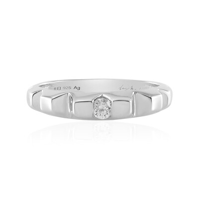Anello in argento con Diamante I2 (H) (de Melo)