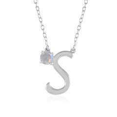 Collana in argento con Pietra di Luna Arcobaleno