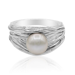 Anello in argento con Perla di Acqua Dolce (TPC)