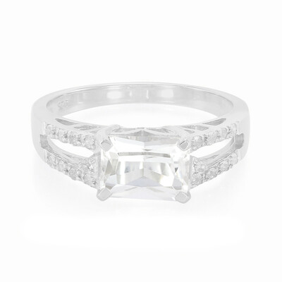 Anello in argento con Kunzite Bianca