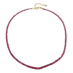 Collana in argento con Rubino del Madagascar