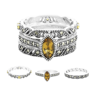 Anello in argento con Citrino