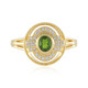 Anello in argento con Diopside Russo
