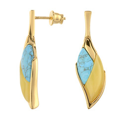 Orecchini in argento con Ambra Milky Baltica