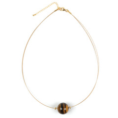 Collana in argento con Occhio di Tigre