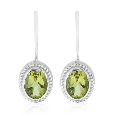 Orecchini in argento con Quarzo Ouro Verde