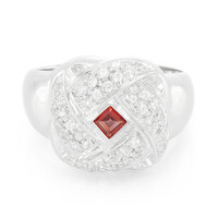 Anello in argento con Rubino Tramonto