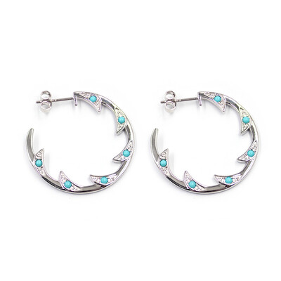 Orecchini in argento con Turchese Sleeping Beauty (Faszination Türkis)