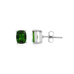 Orecchini in argento con Diopside Russo