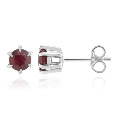 Orecchini in argento con Rubino Bemainty